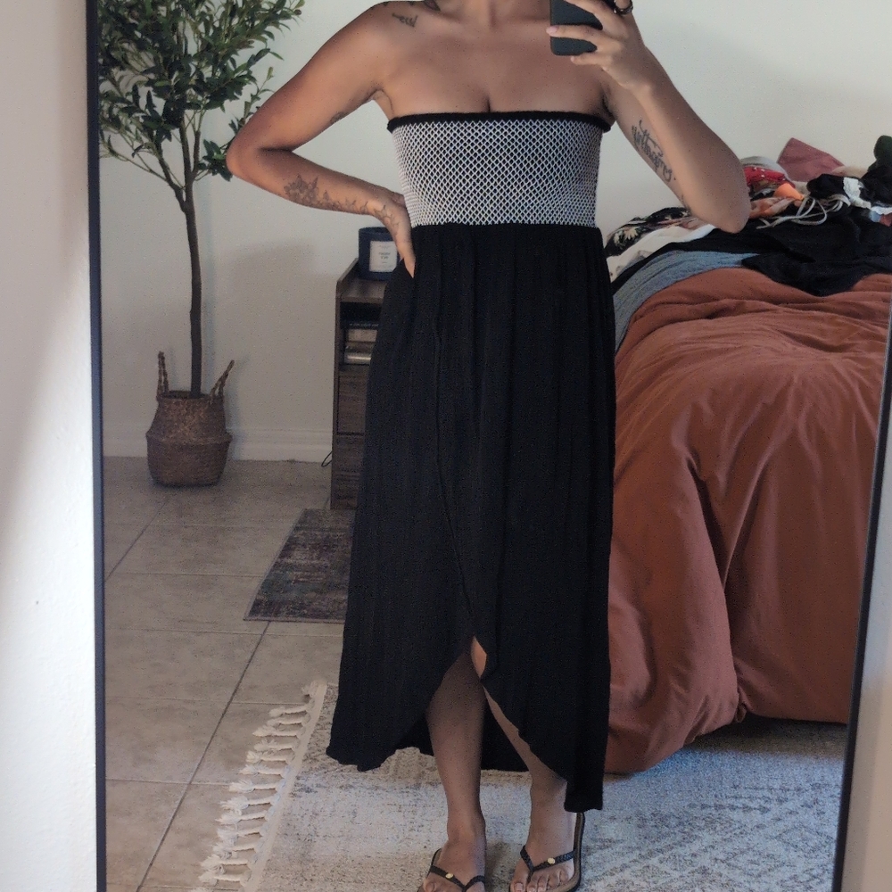 Hi-Low Tulip Maxi Covertible Skirt